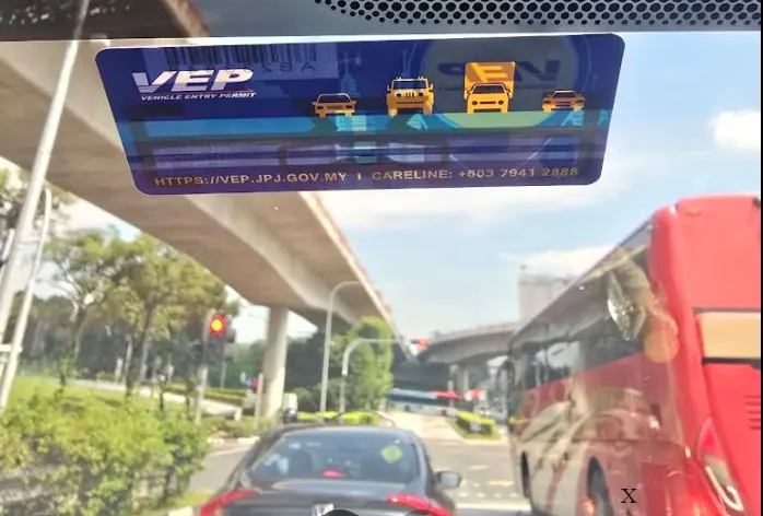 Clarence's car with VEP tag installed